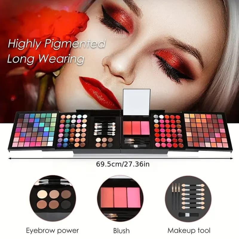 177 Color Makeup Set Including Eyeshadow Palette Blush lip Gloss Concealer,Al...