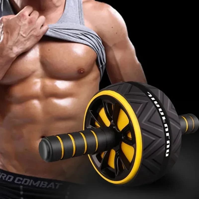 Dual-Wheel Silent Ab Roller for Core Workout, Abdominal Fitness Equipment wit...