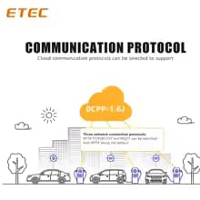 ETEC Controller of EV Charger Cable type with OCPP1.6 (Wifi,4G,Ethernet),with RFID module and 2 cards EKEPC3(without accessories